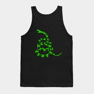 Dont tread on me | Rattlesnake | Safety Orange Tank Top